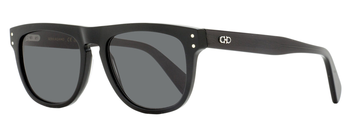Gafas de sol de hombre de montura cuadrada 55 mm color negro