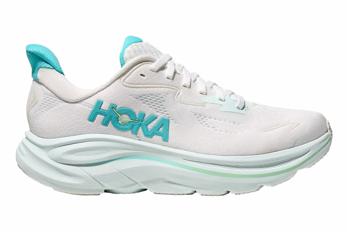 Tenis para correr de mujer color blanco y azul
