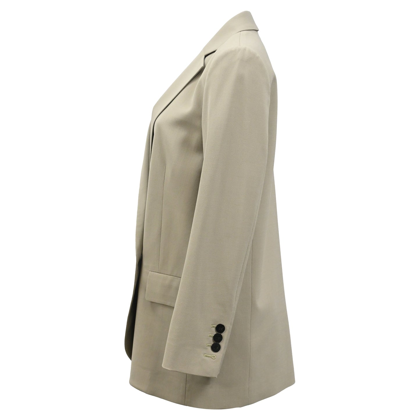 Blazer de lana color verde