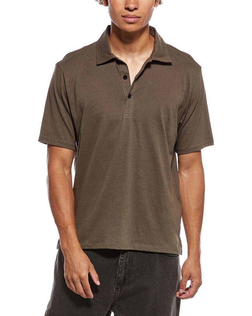 Polo de mezcla de lino