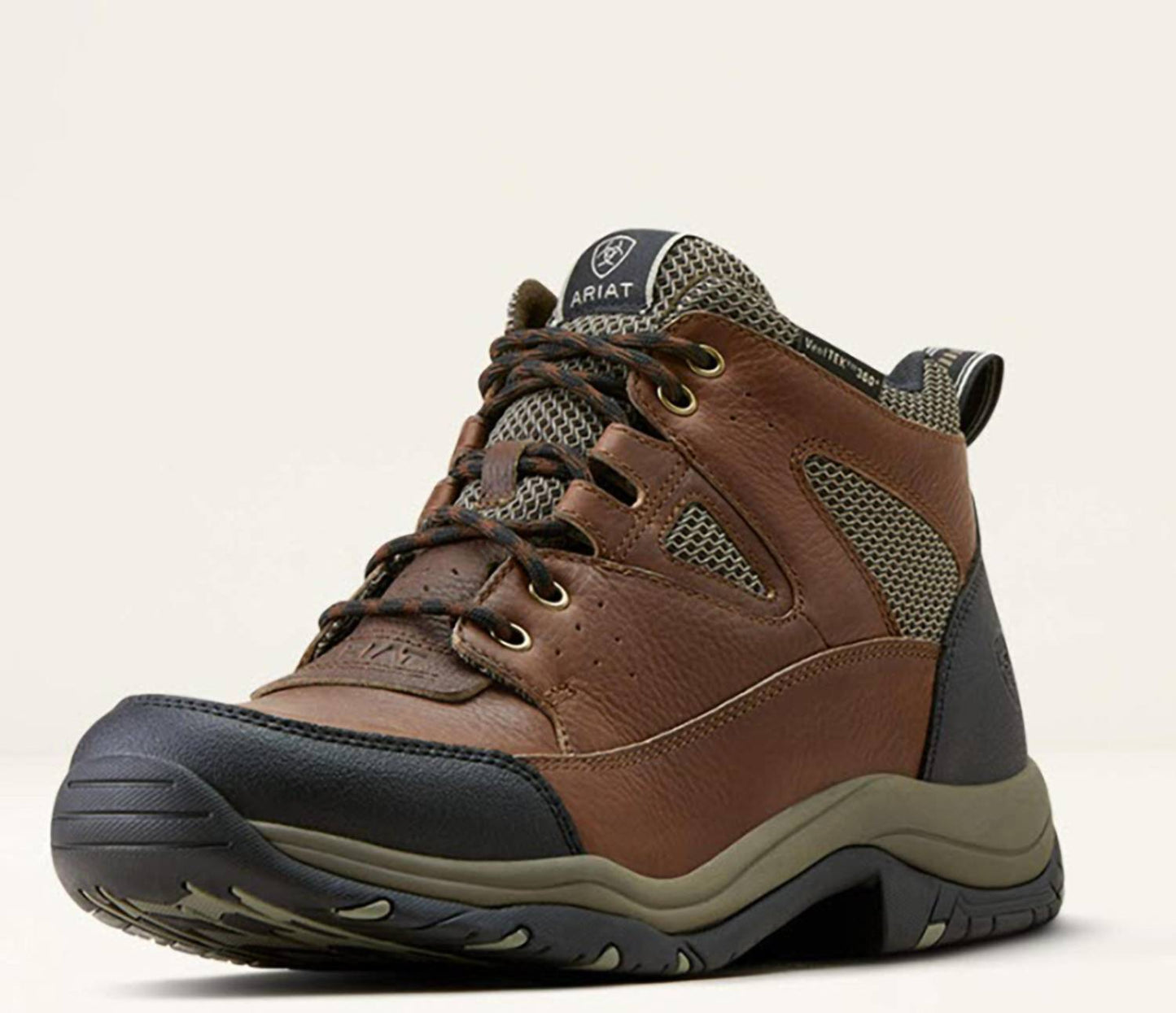 Botas de hombre color café y taupe