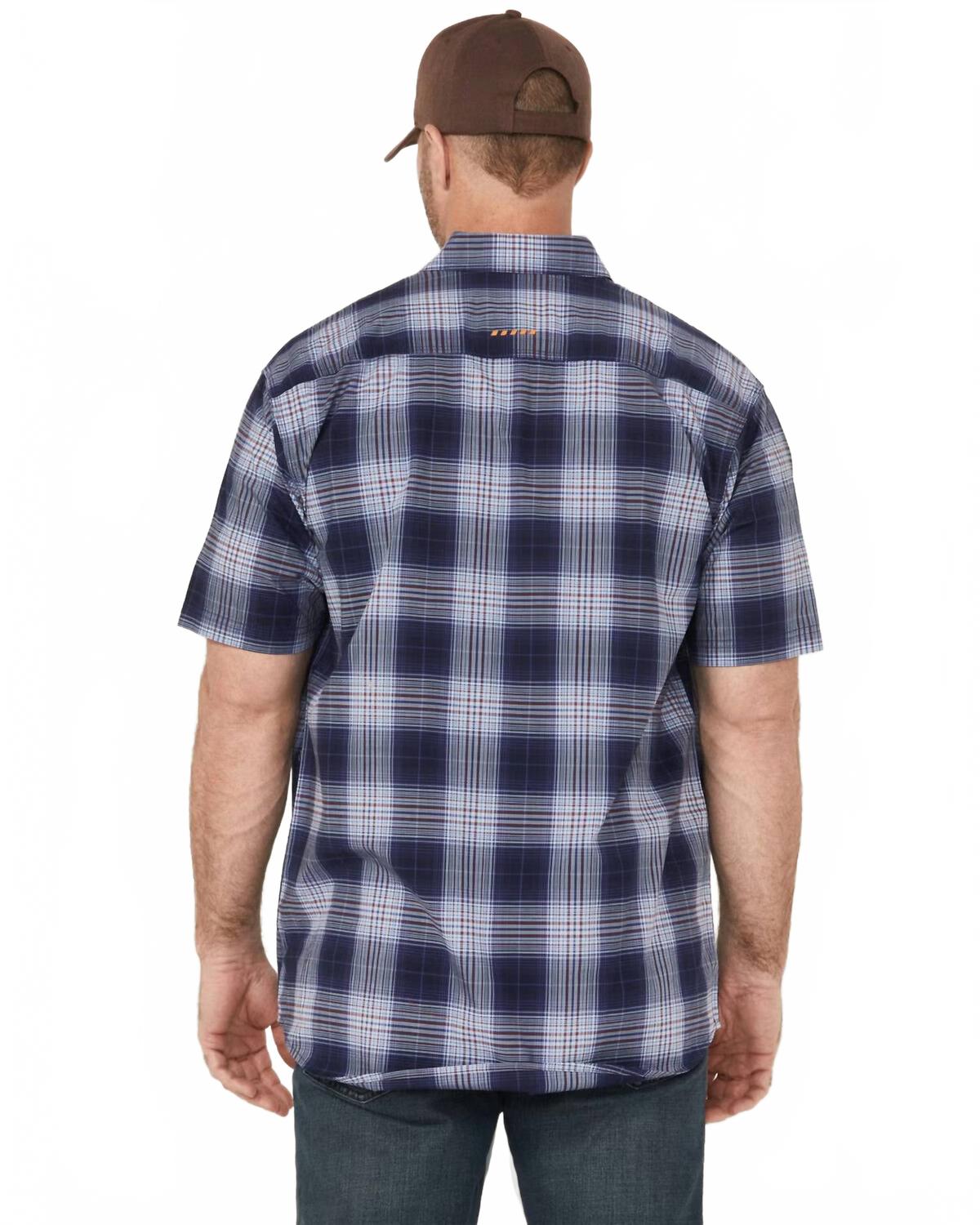 Camisa de manga corta color azul