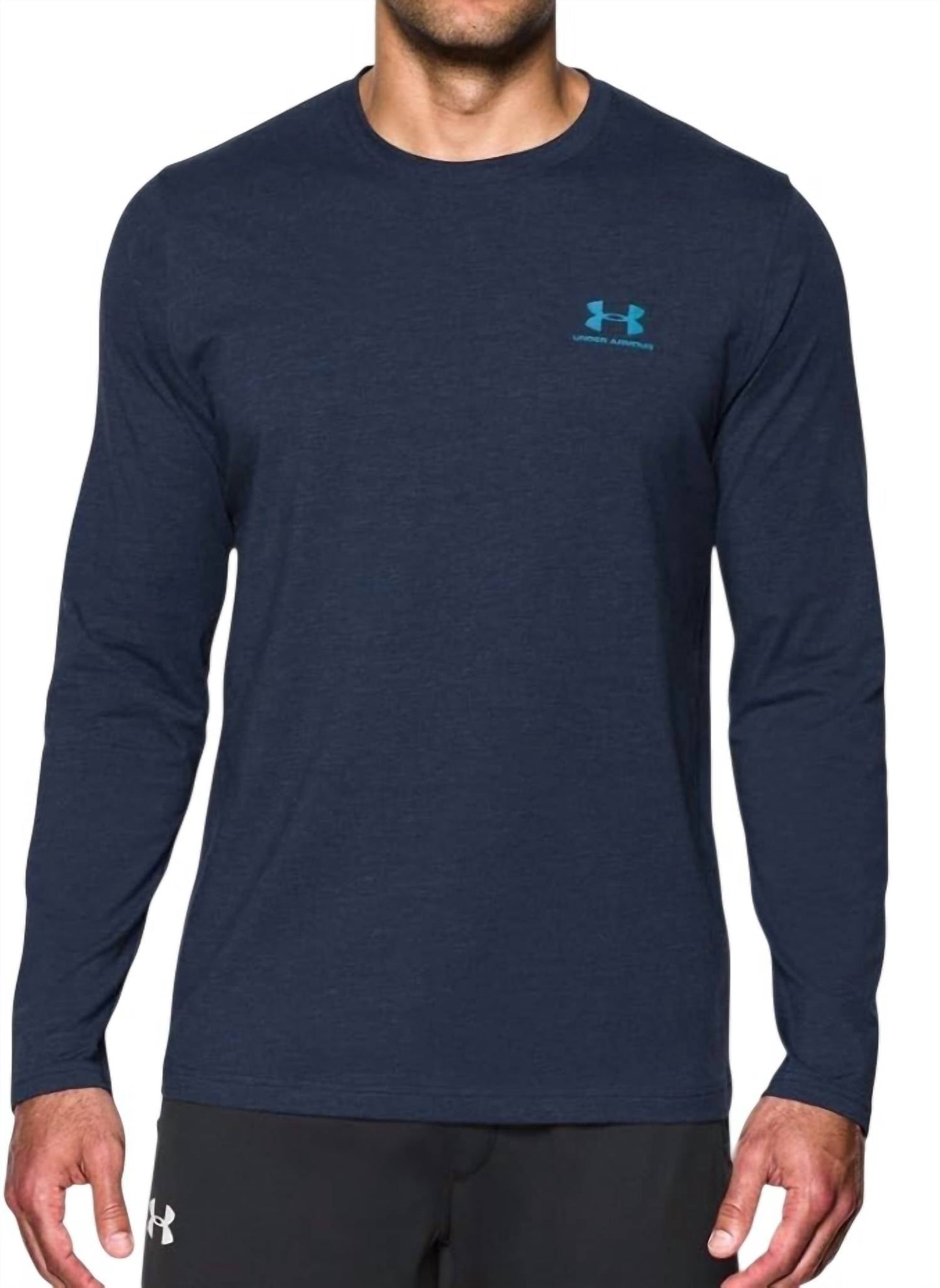 Camiseta de hombre de manga larga color azul marino