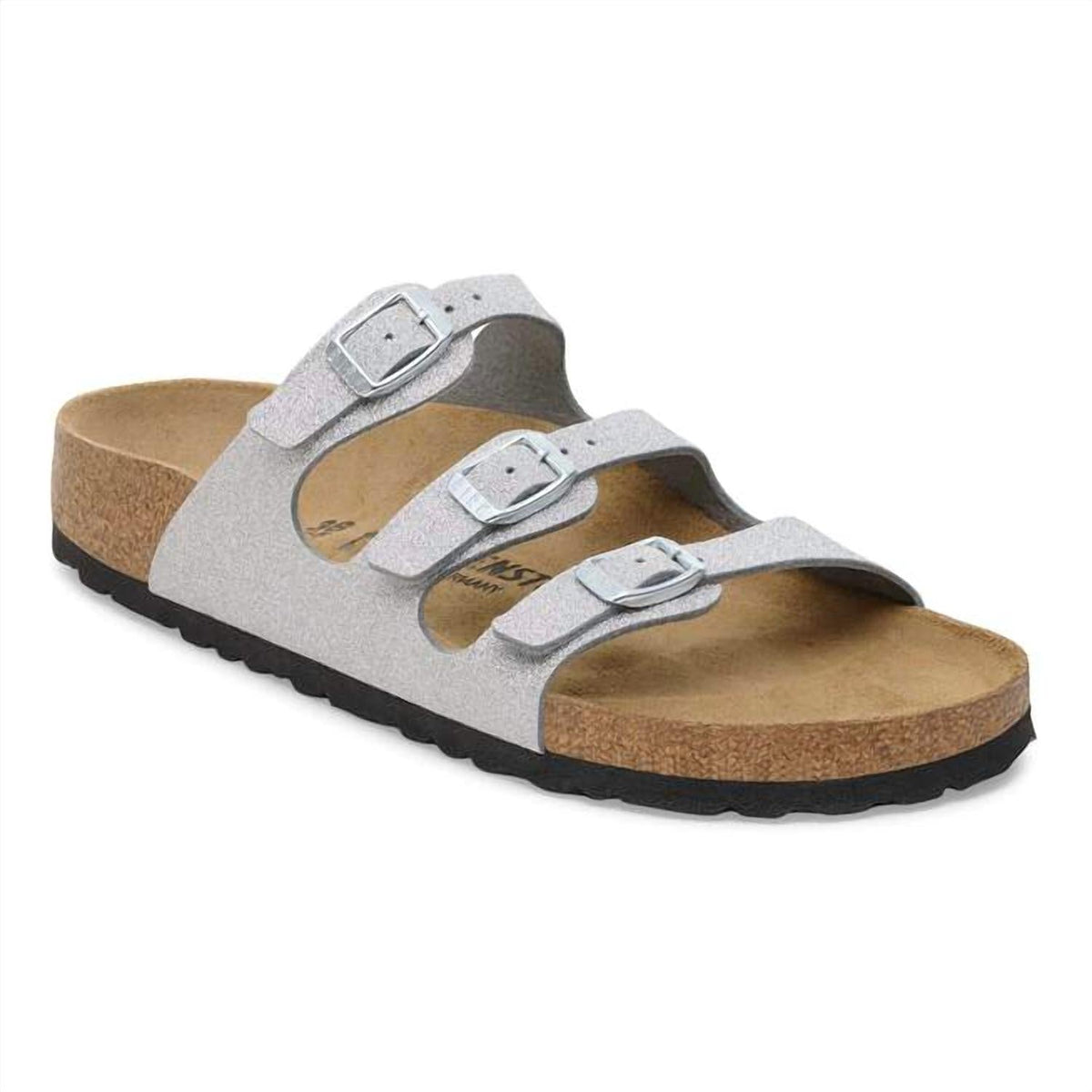 Sandalias de mujer color plateado