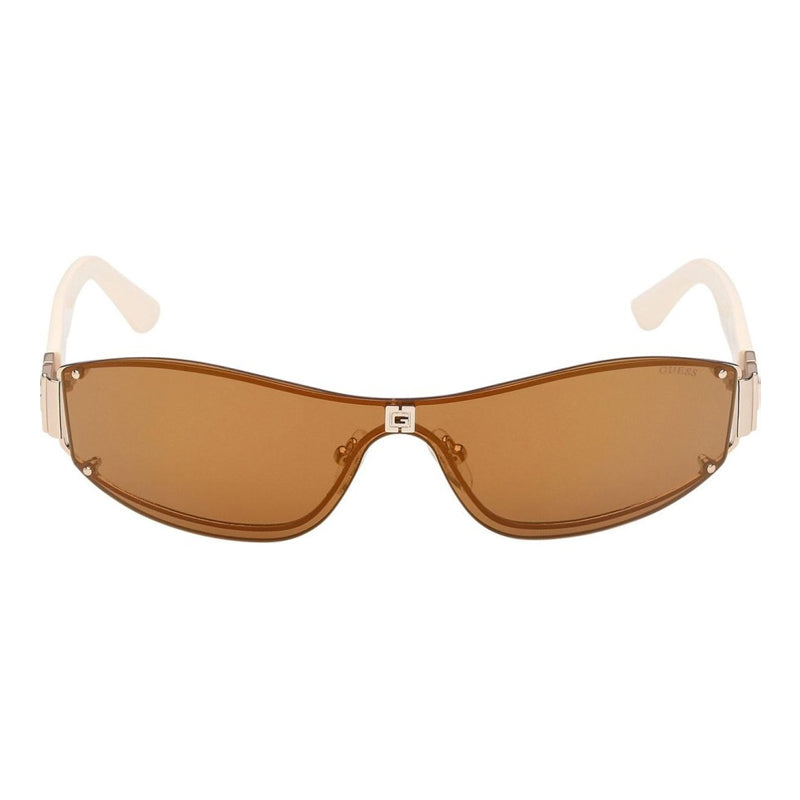 Gafas color café y dorado