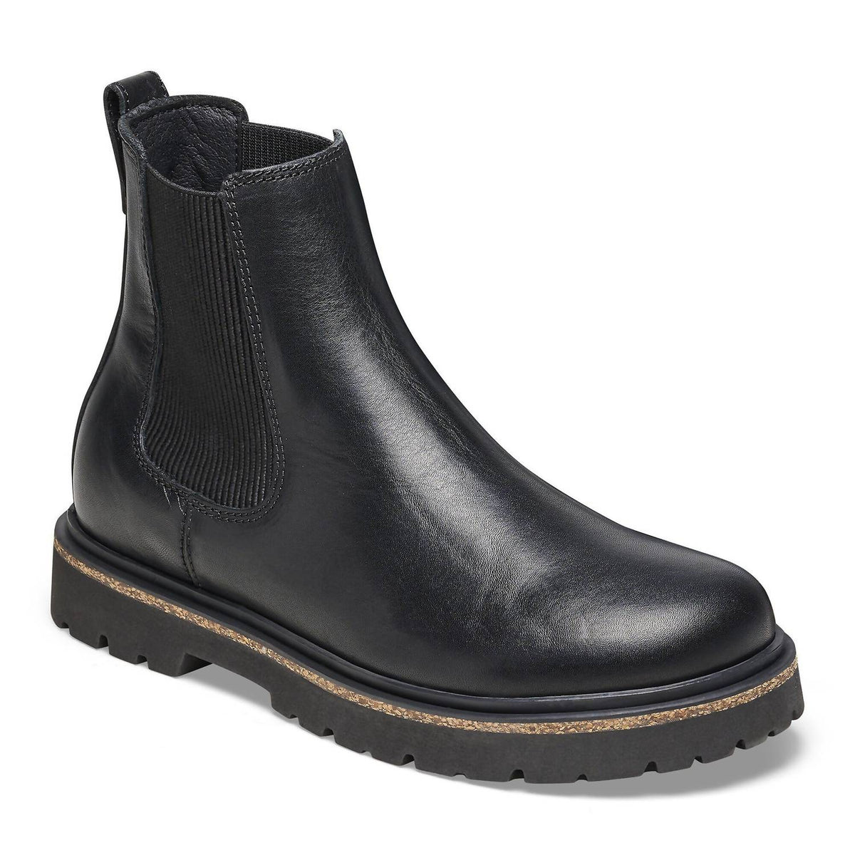 Botas de mujer de cuero sin cordones color negro
