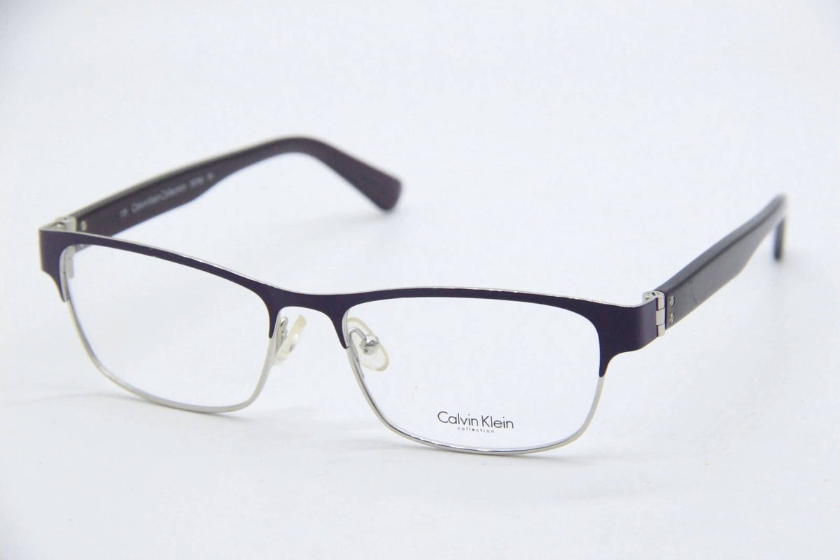Montura para gafas unisex color violeta y plateado