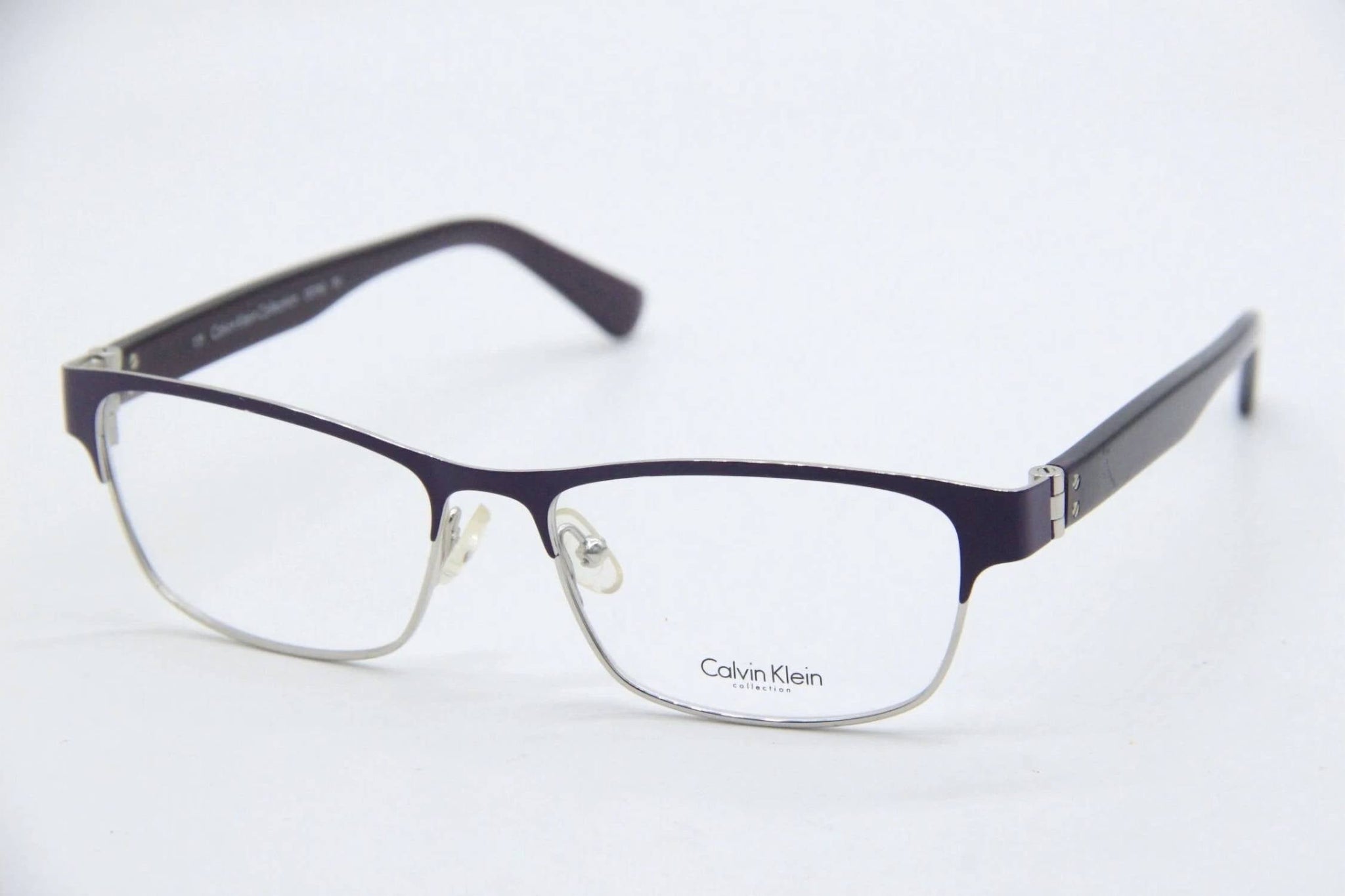 Montura para gafas unisex color violeta y plateado