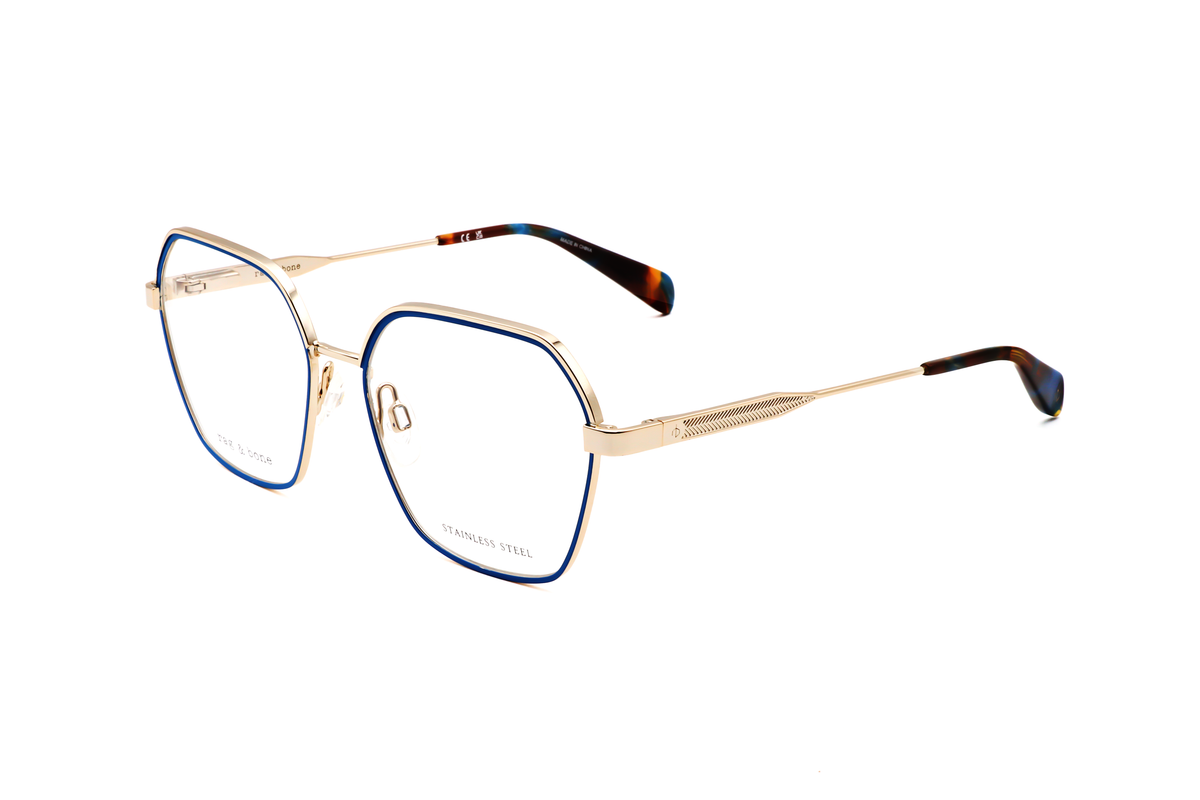 Montura para gafas de mujer 53 mm color dorado