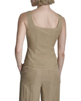 DKNY Top Chaleco con Cierre