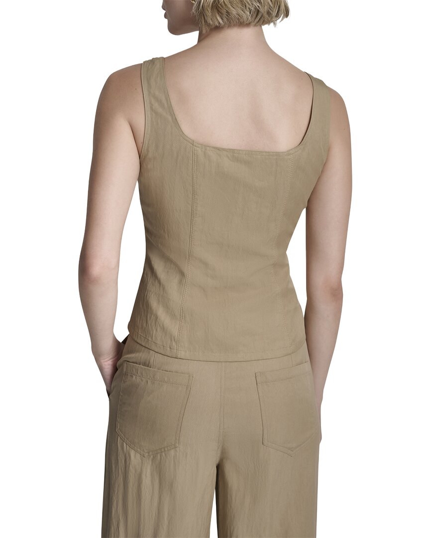 DKNY Top Chaleco con Cierre