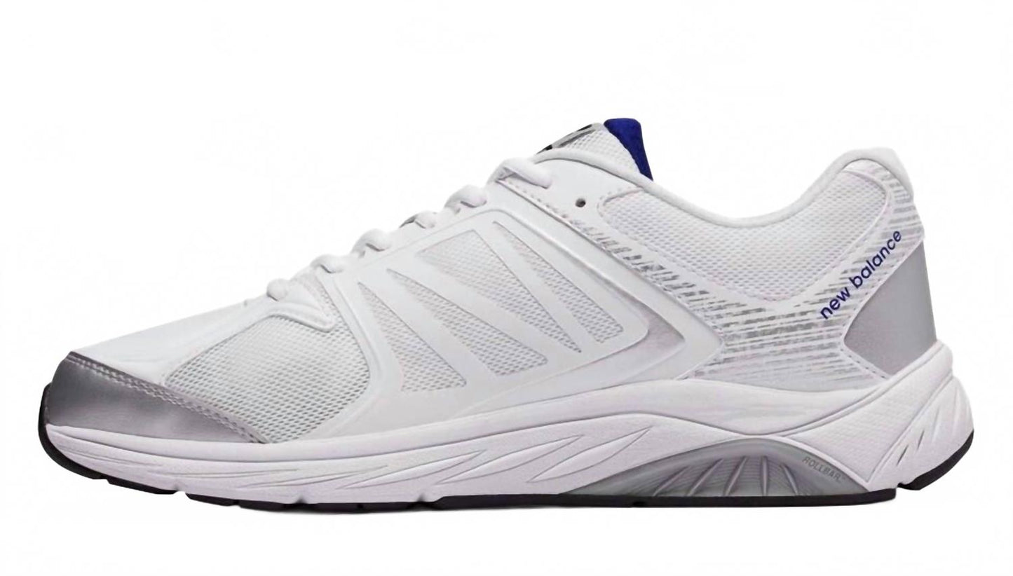 Zapatos de hombre color blanco y azul y gris