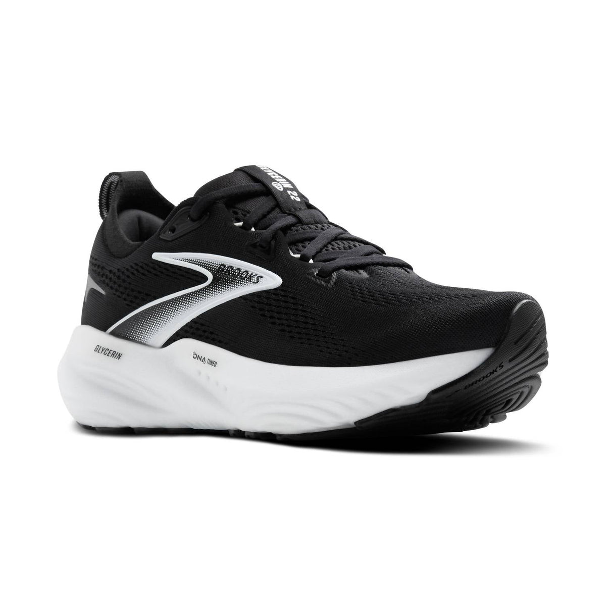 Tenis para correr de mujer color negro y blanco y gris