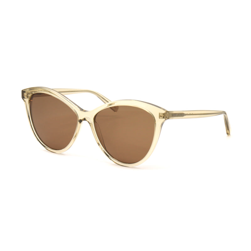 Gafas color café y amarillo