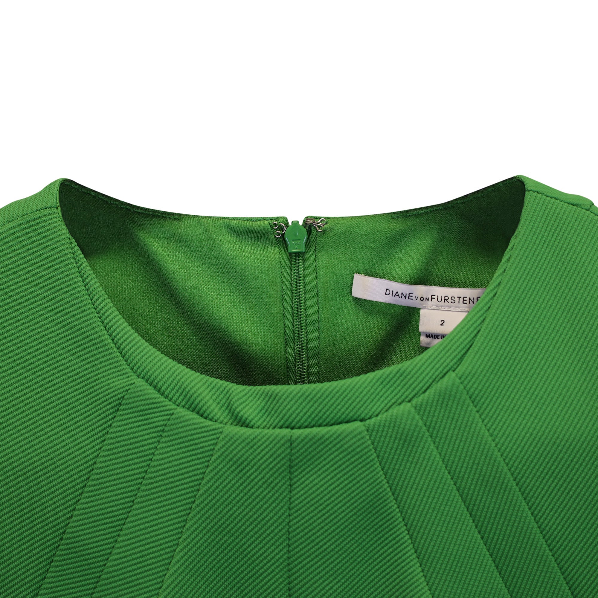 Vestido sin mangas color verde