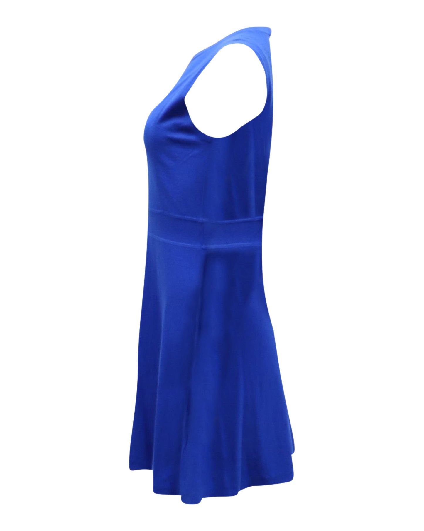Vestido de lana corto sin mangas color azul