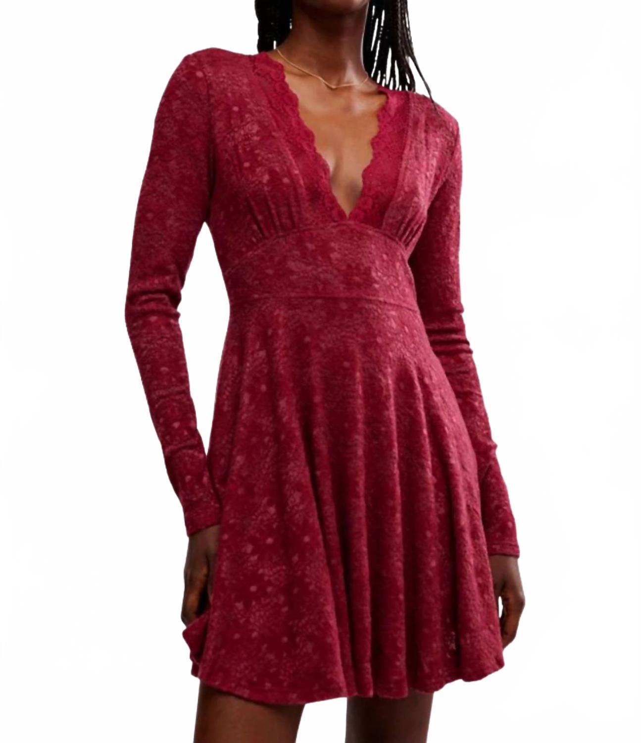 Vestido corto color rojo