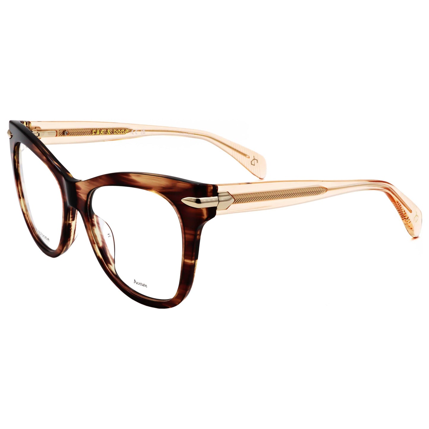 Montura para gafas de mujer 53 mm color café