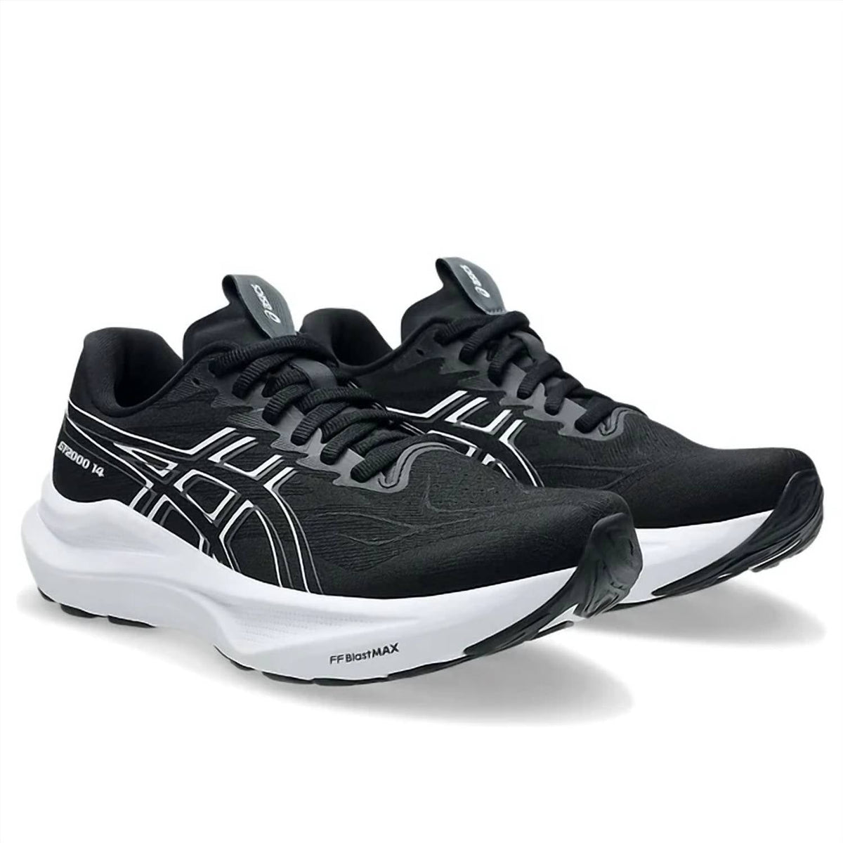 Tenis para correr de mujer color negro y blanco