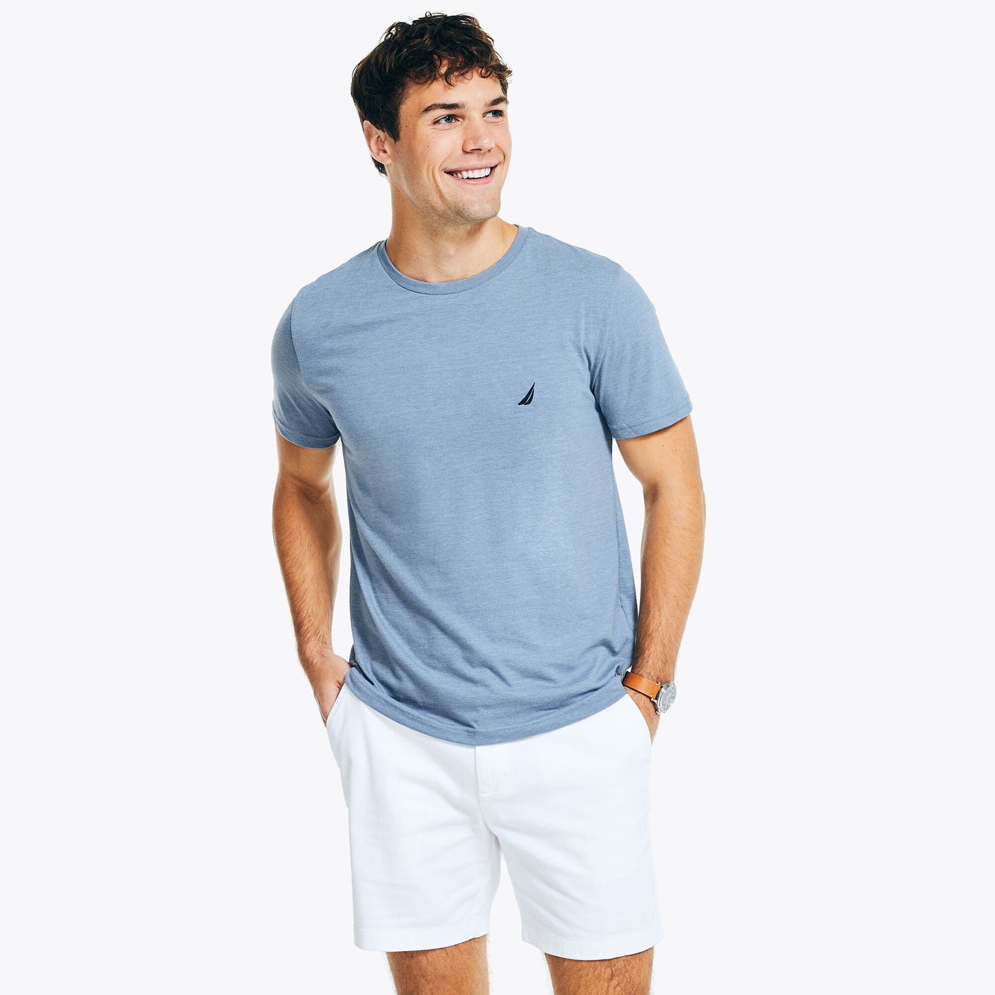 Camiseta de hombre con cuello redondo