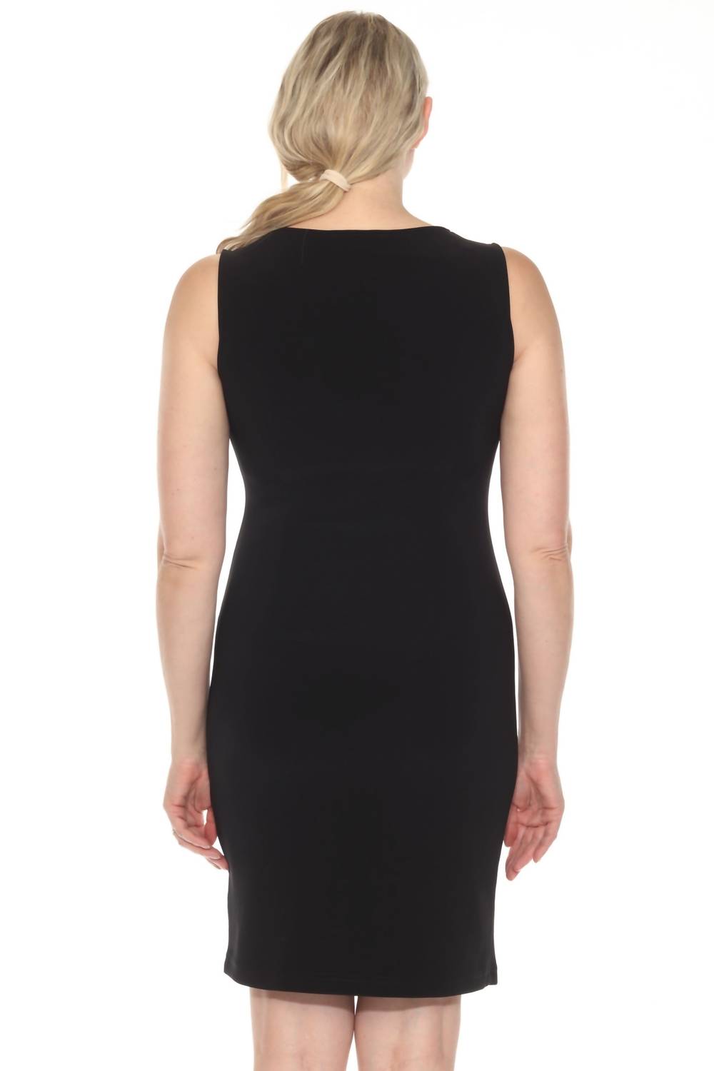 Vestido corto color negro y blanco