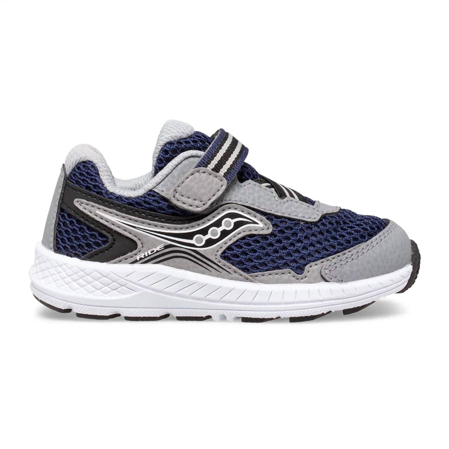 Tenis para niño color azul marino y gris