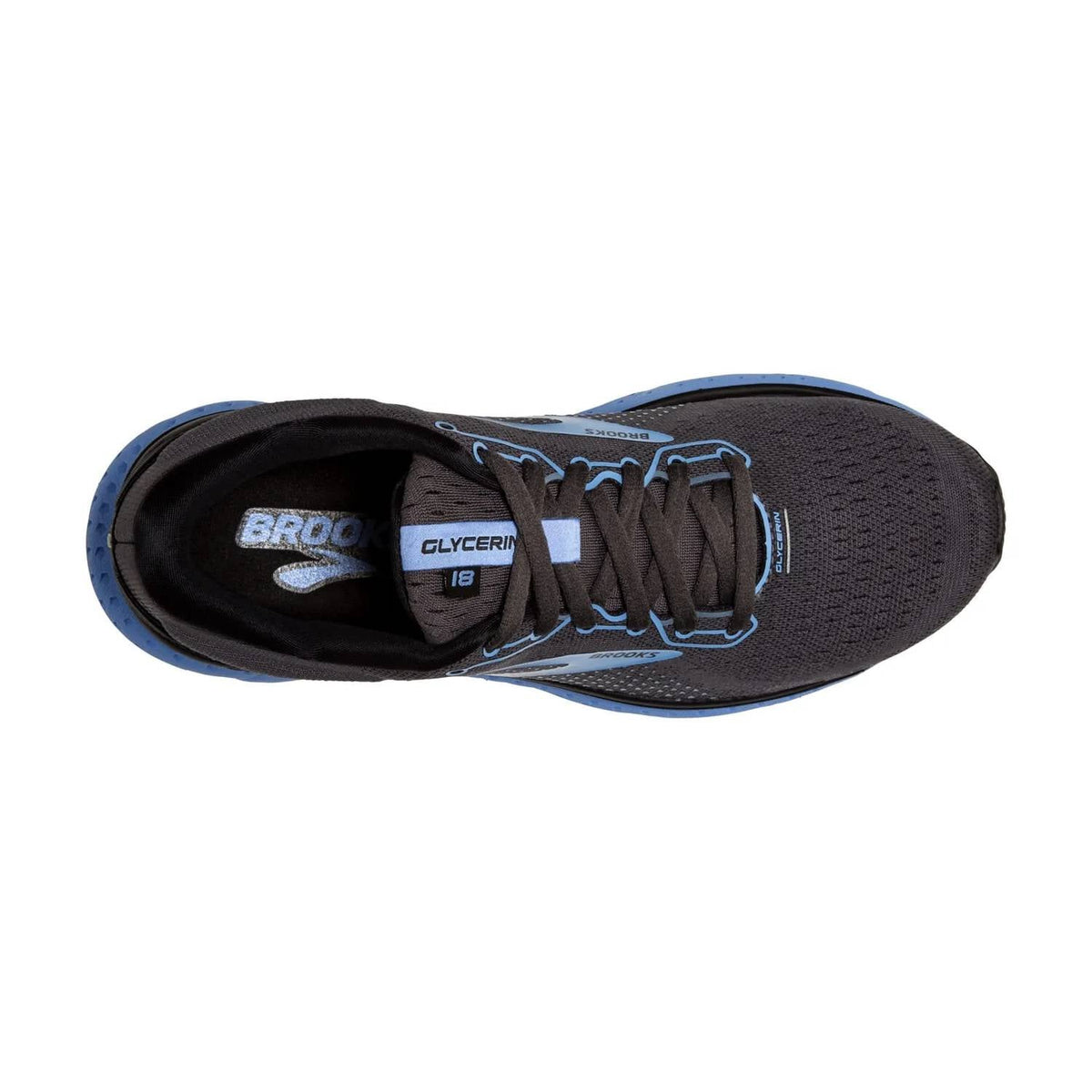 Tenis para correr de mujer color negro y azul