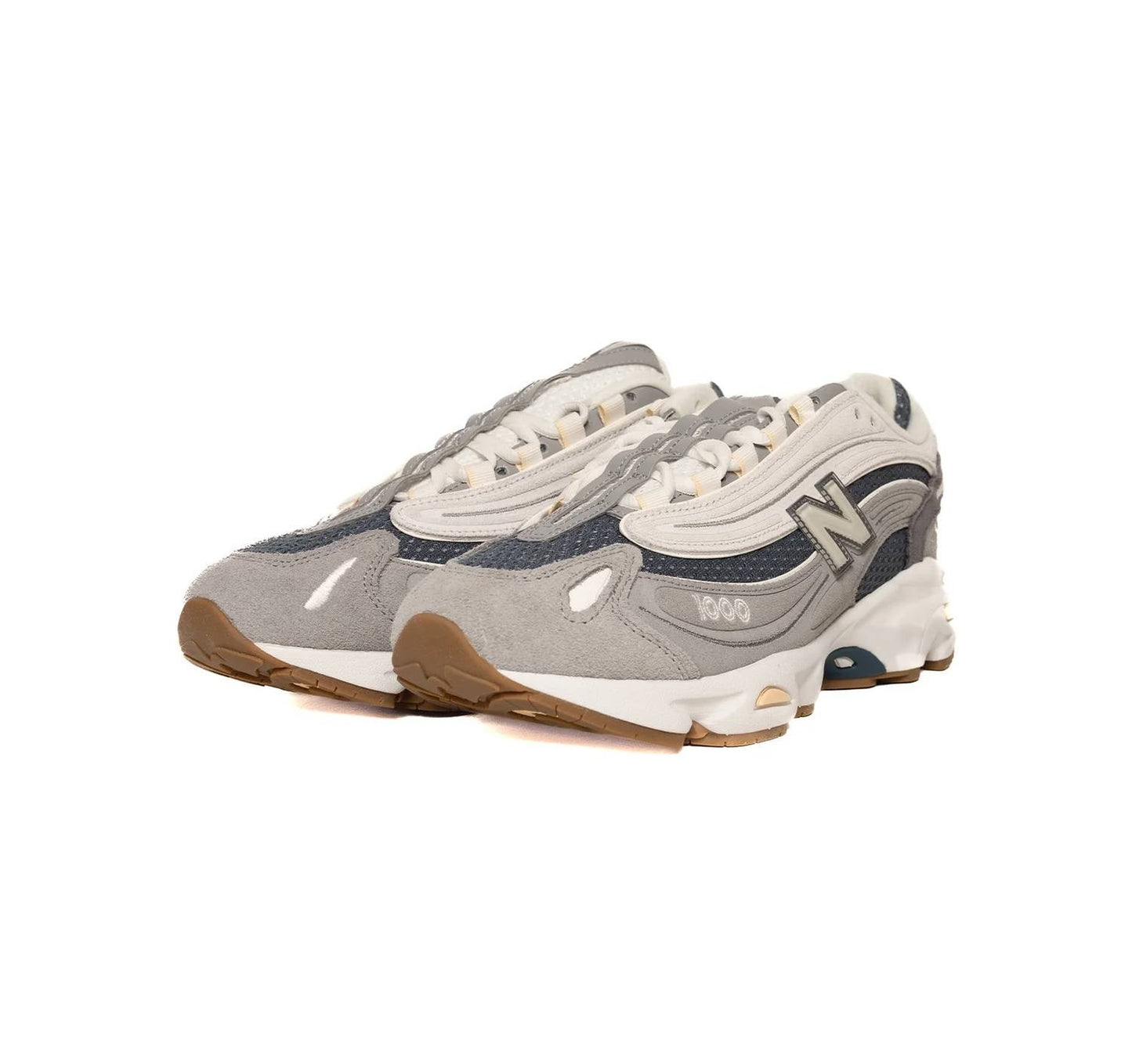 Tenis de hombre color azul y gris