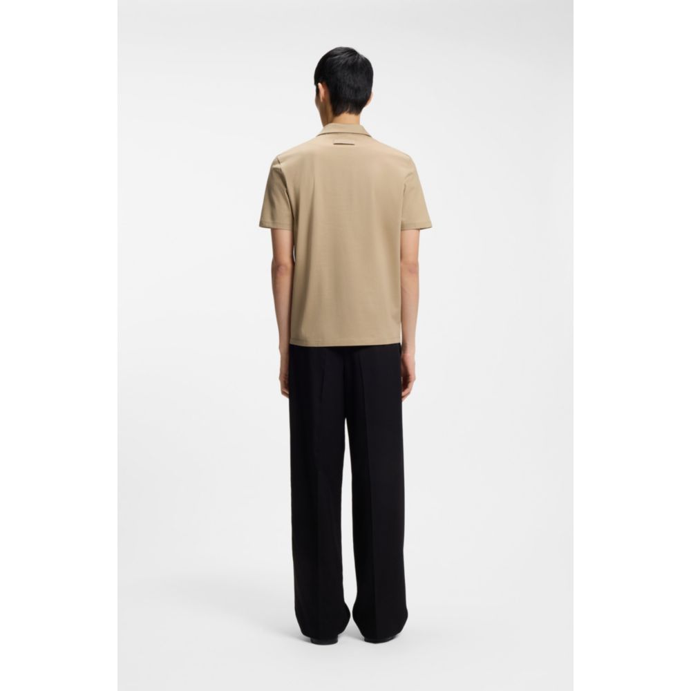 Polo de algodón de corte ajustado