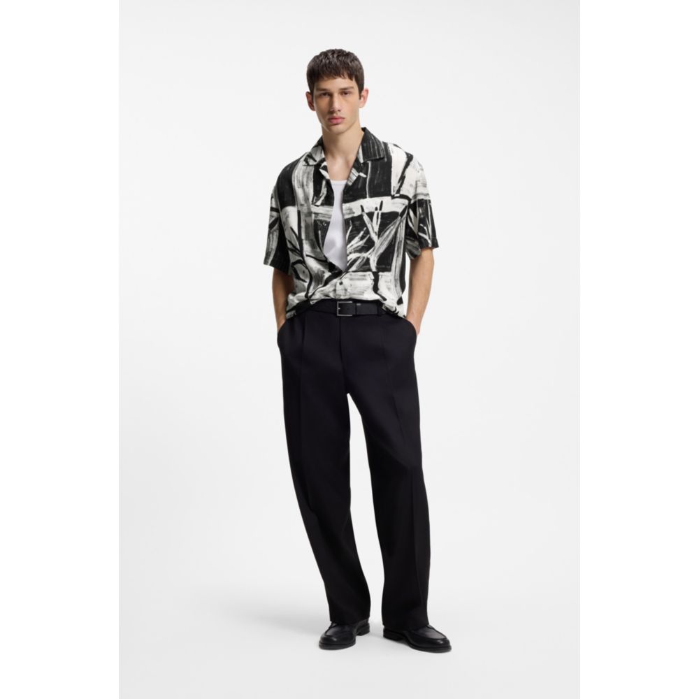 Camisa de corte amplio con estampado