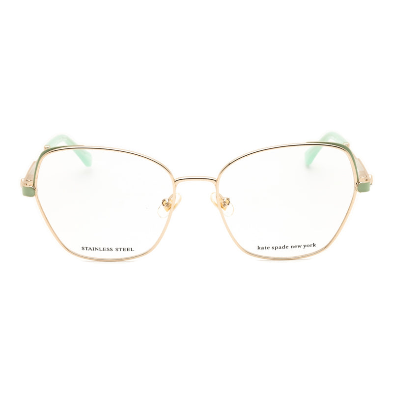 Gafas 54 mm color verde y dorado