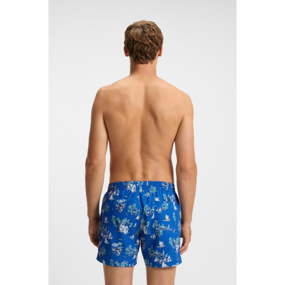 Pantaloneta de baño con estampado