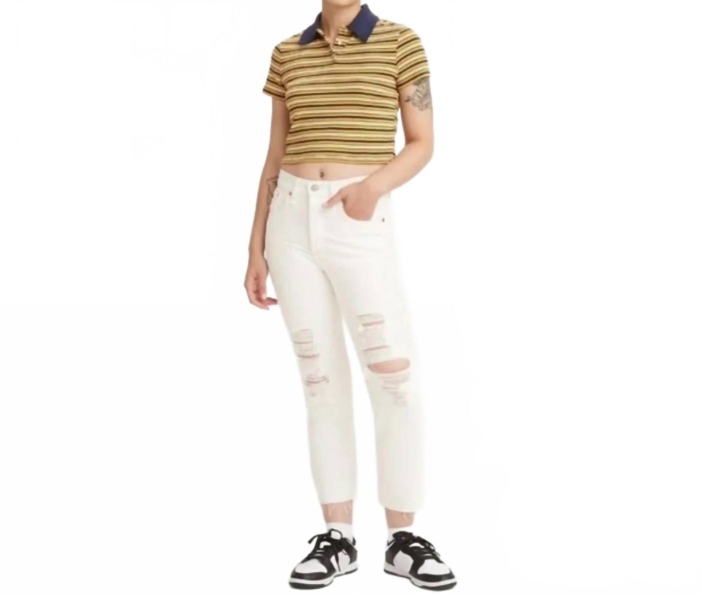 Jean de mujer color blanco