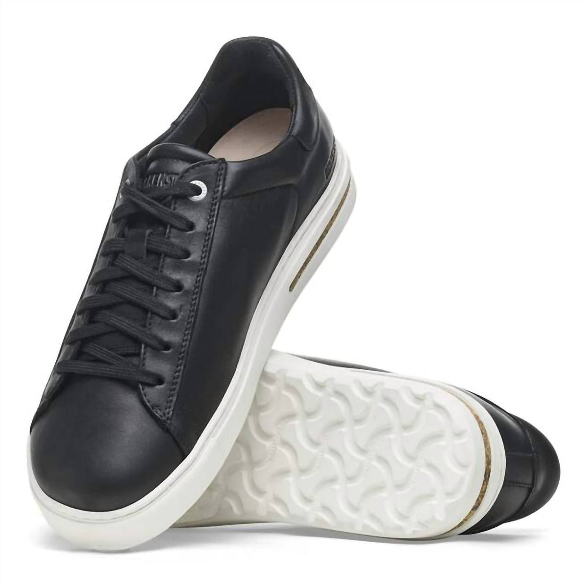 Tenis de mujer de cuero color negro