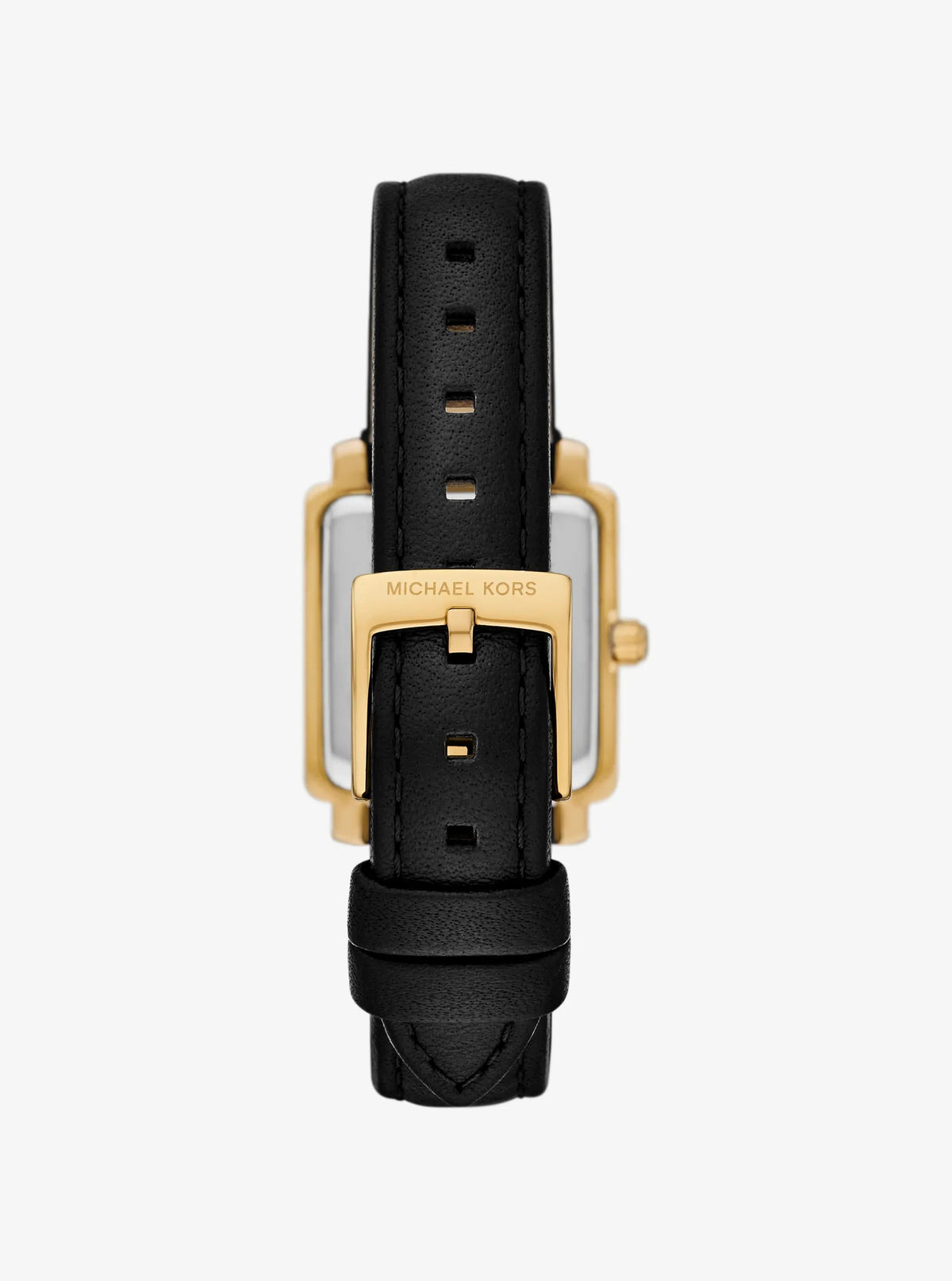 Reloj de cuero color dorado