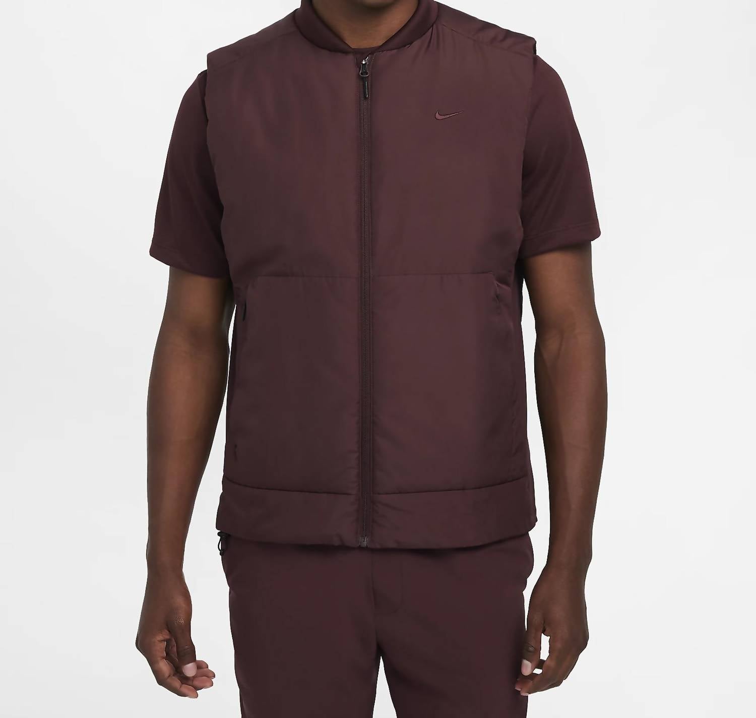 Chaleco color vinotinto