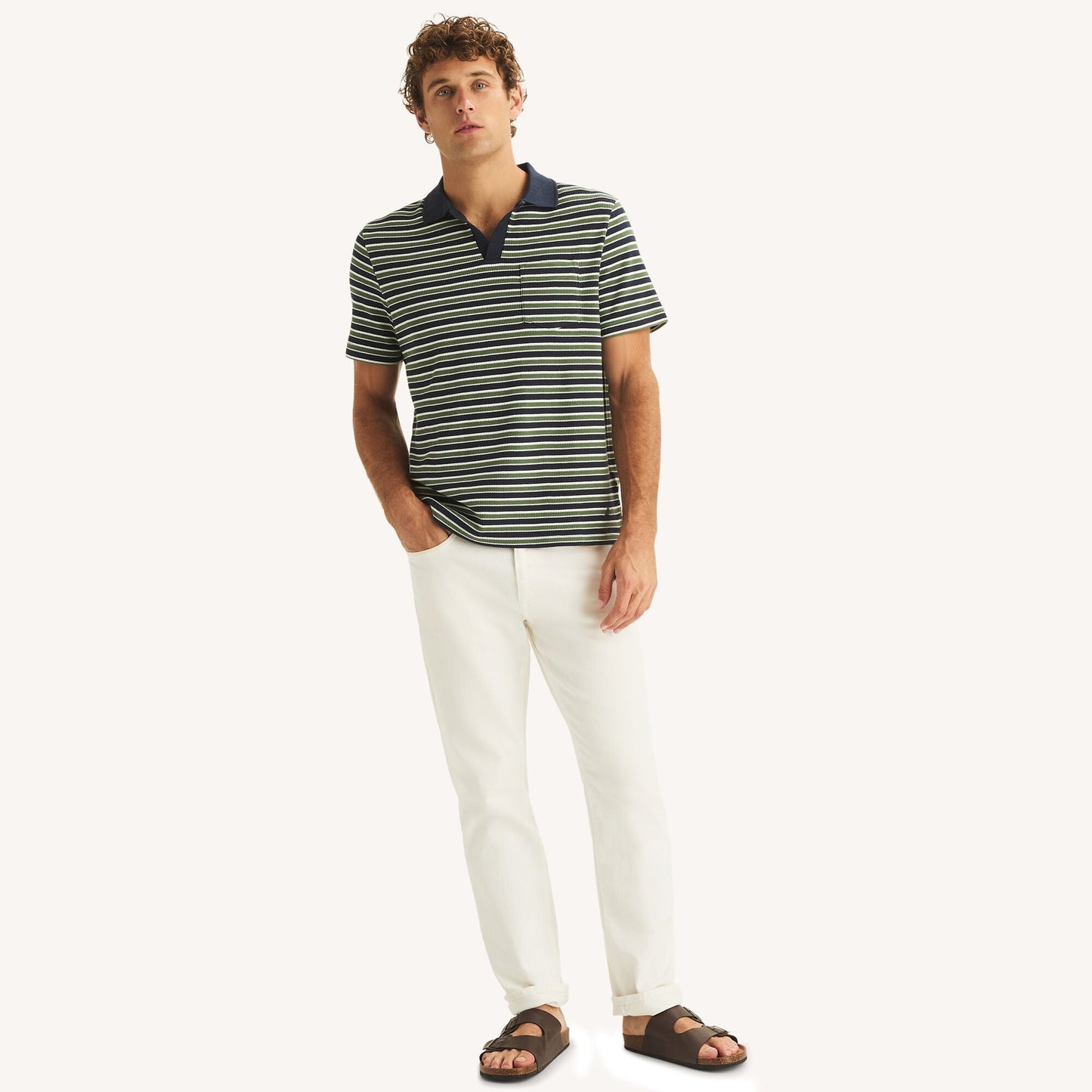 Polo de hombre a rayas