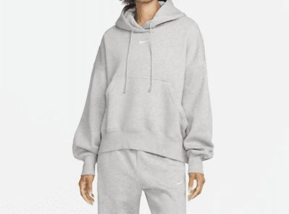 Buzo con capucha color blanco y gris