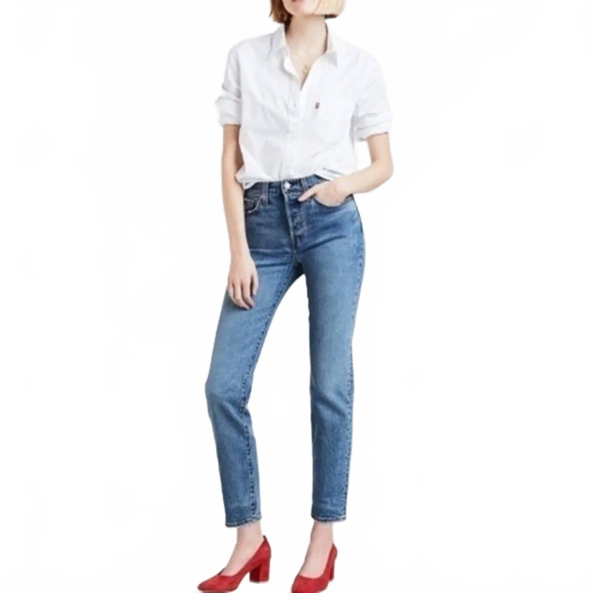 Jean color azul