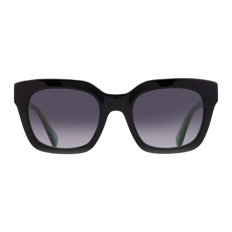 Gafas color gris oscuro y negro y verde