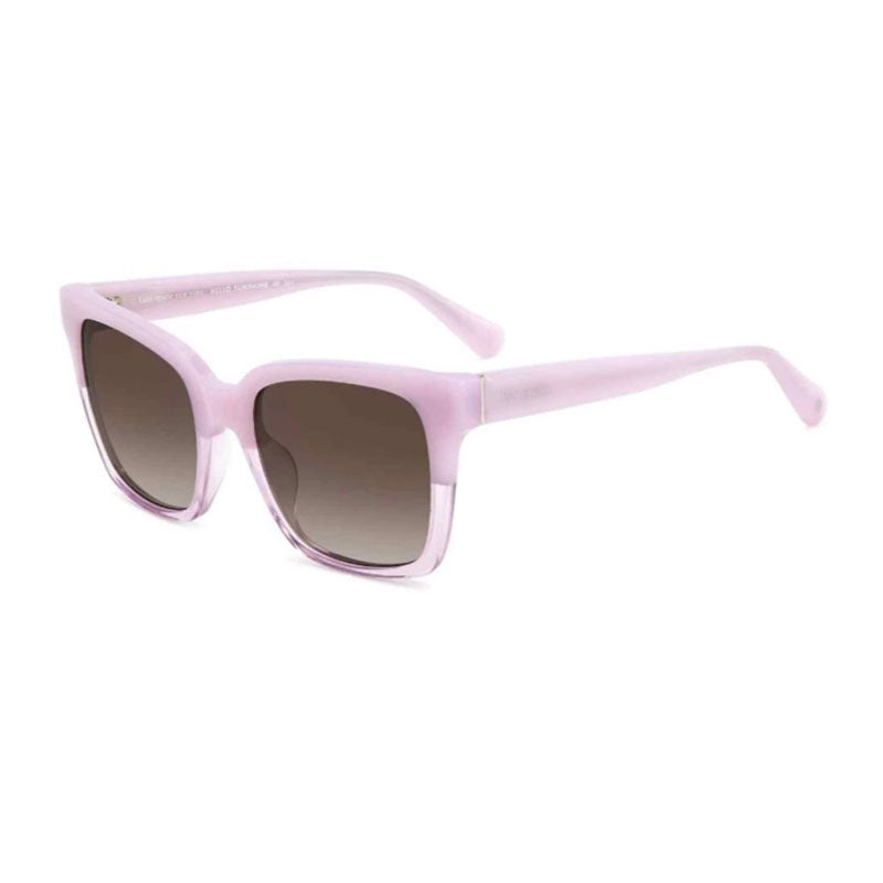 Gafas color café y violeta