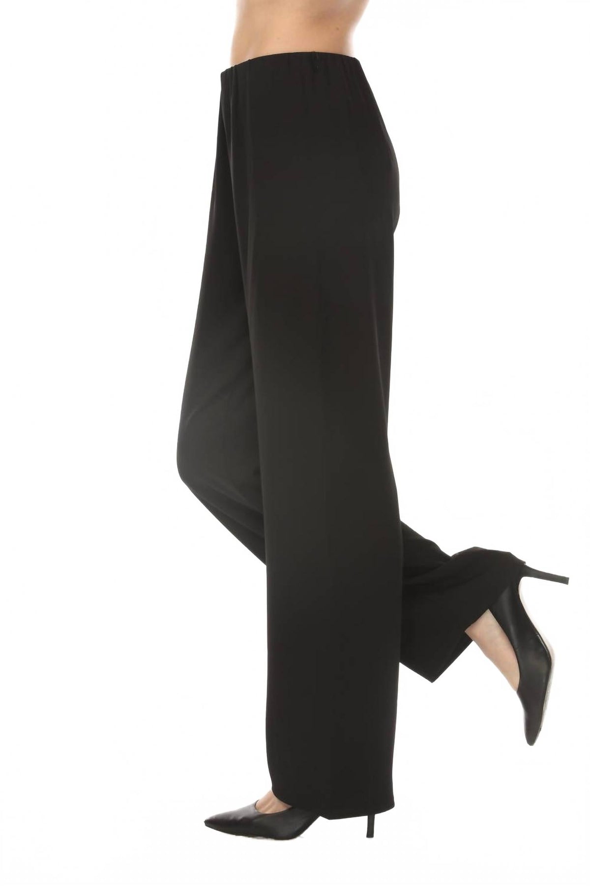 Pantalón de pierna ancha color negro