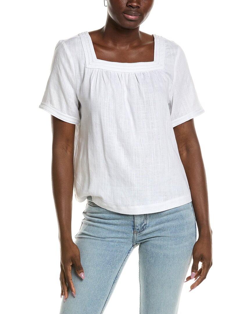Blusa de mezcla de lino