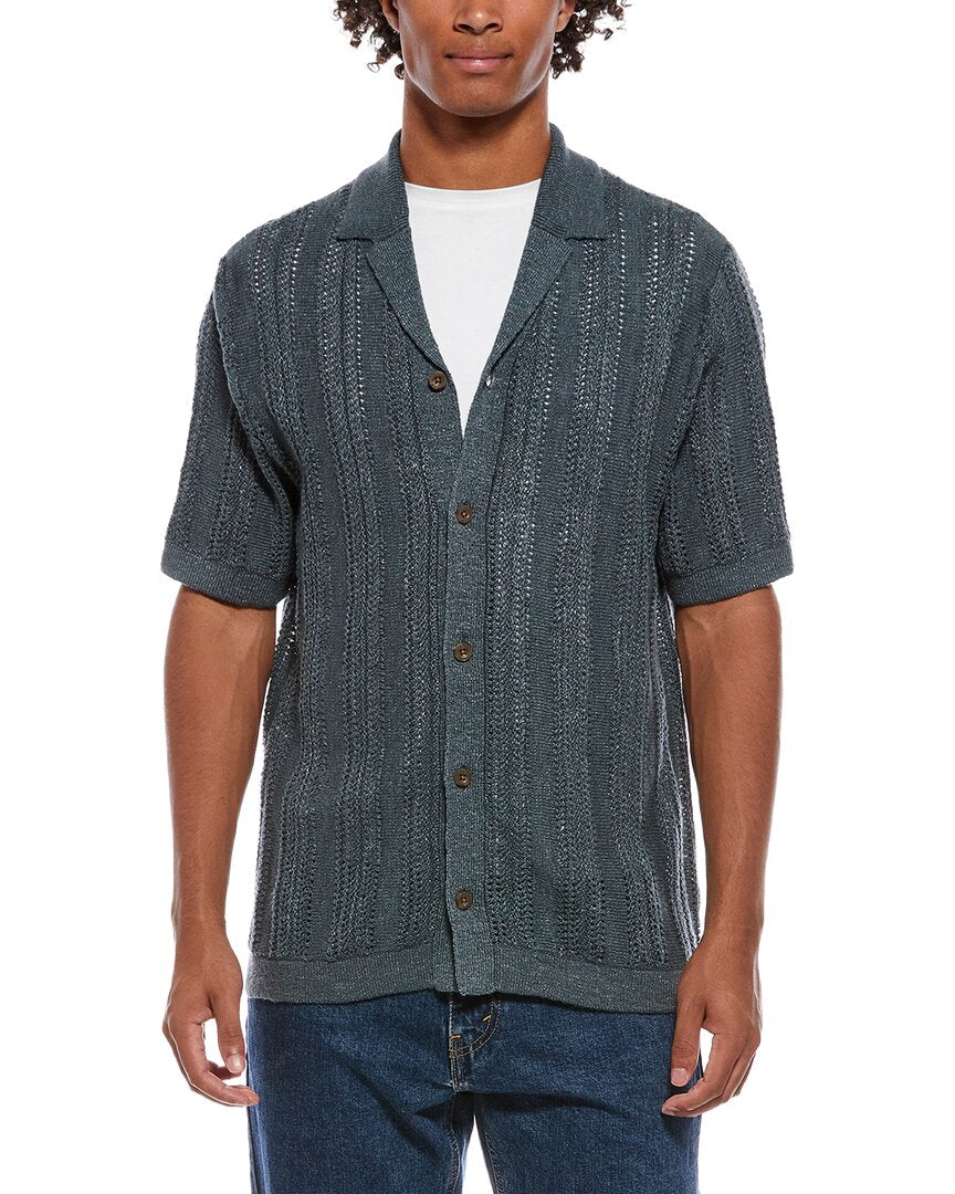 Camisa de mezcla de lino