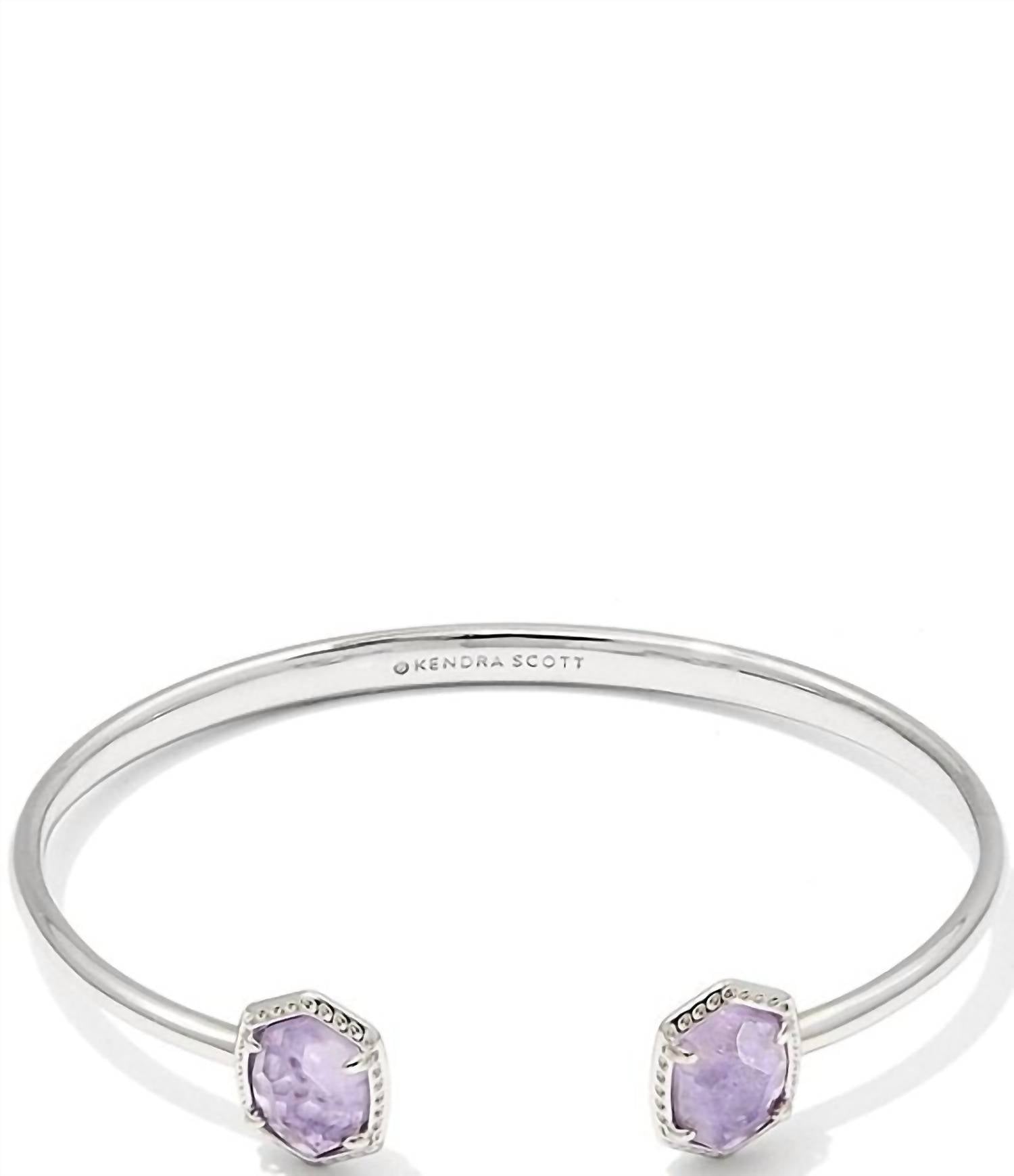 Pulsera de mujer color violeta y plateado
