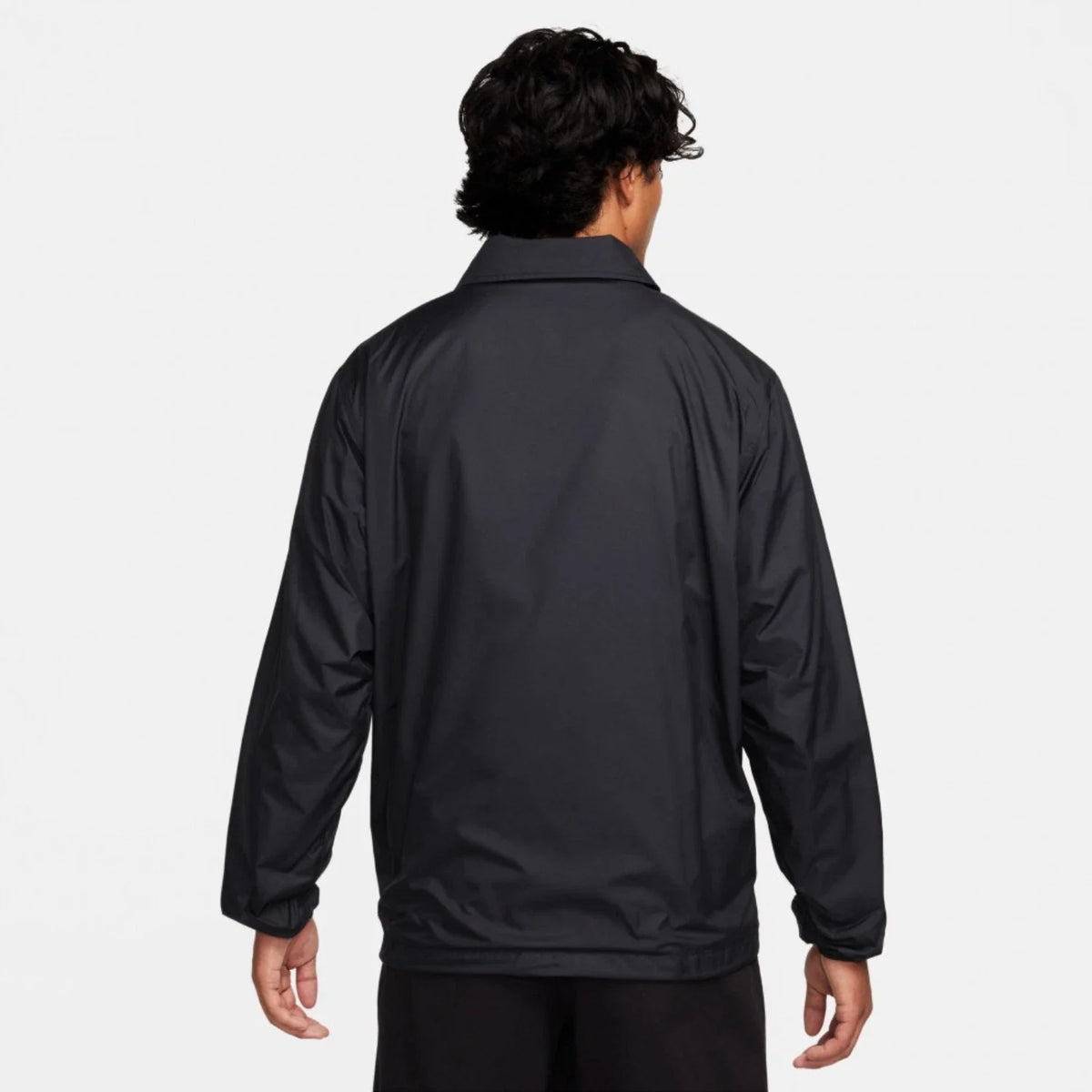 Chaqueta de hombre de manga larga color negro