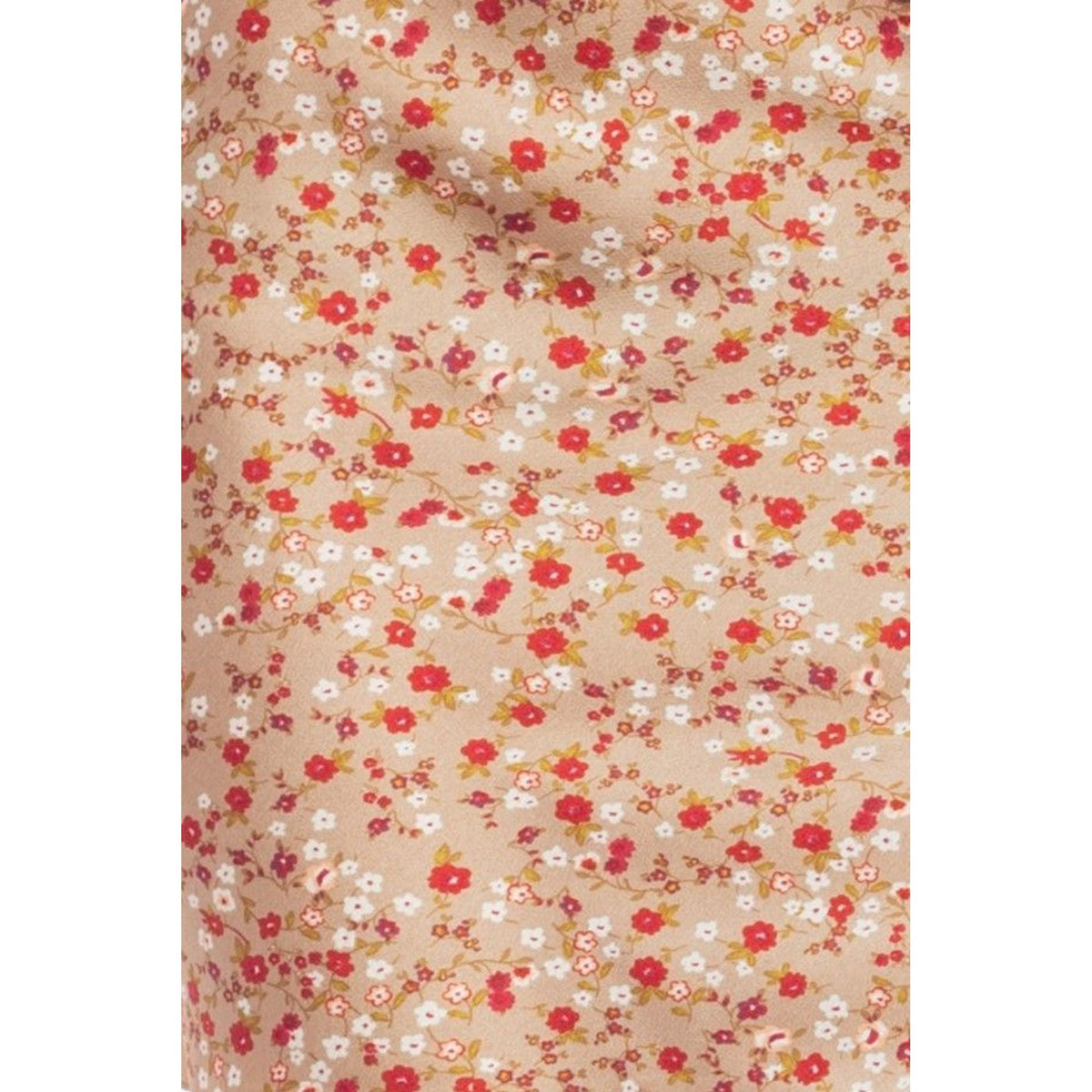 Vestido de mujer de satén corto con estampado