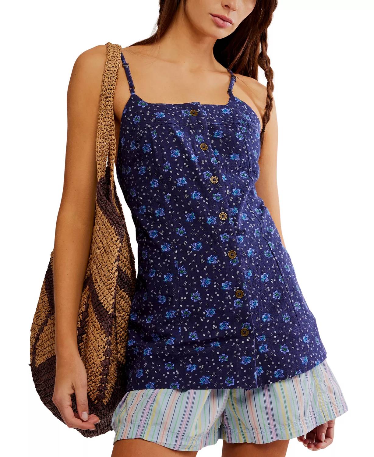 Blusón con estampado floral