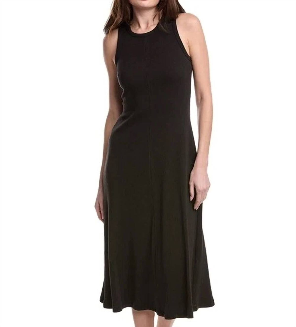 Vestido midi color negro