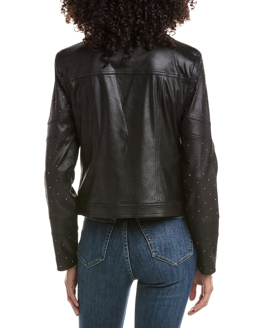 Chaqueta de efecto cuero